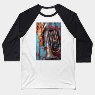 Old Horn And Indian Corn Baseball T-Shirt